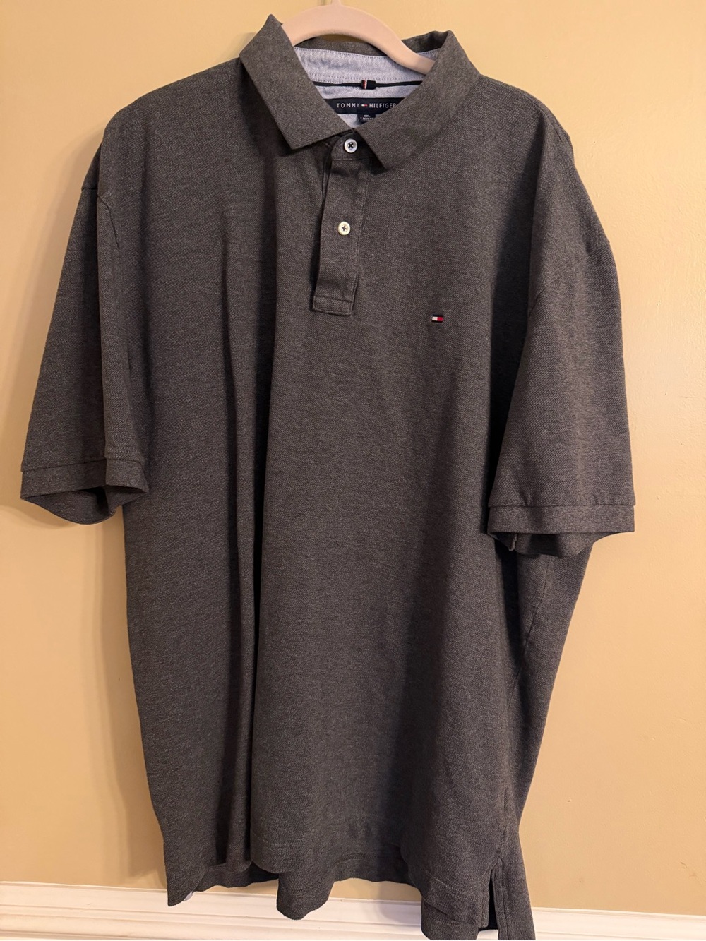 Tommy Hilfiger Dark Gray Polo with Subtle Logo